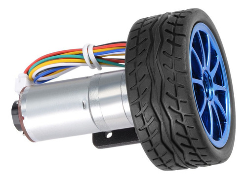 Motor De Engranajes Diy Encoder Con Soporte De Montaje, Kit