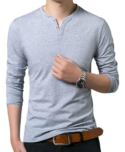 Buzo, Sueter, Polo, Camisa Algodon Gris