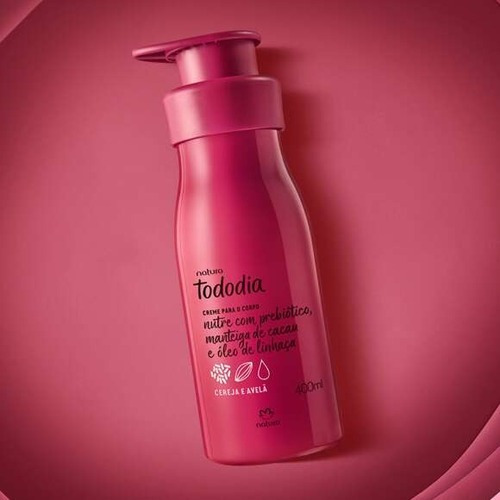 Kit de regalo Natura - Crema hidratante Tododia y jabón con fragancia de cereza y avellana