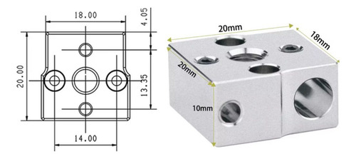 Bloque Ender Cr-6 Se / Max / Cr-10 Smart