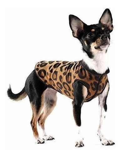 Chaleco Pequeño Para Perro Maltes Diseño Leopardo Jersey 