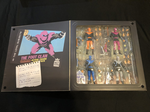 Bst Axn Tmnt Y Foot Soldier 4 Pack Turtles Ninja Tortugas (Usado)