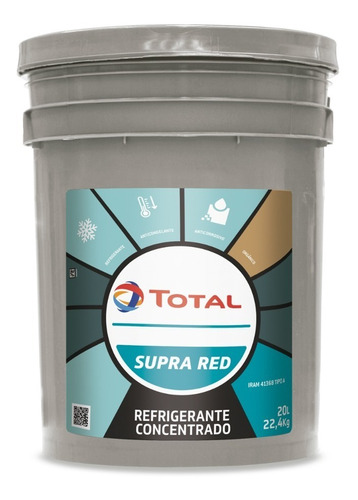 Liquido Refrigerante Total Supra Red Organico X 20 Litros