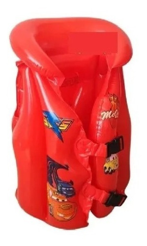 Imagen 1 de 2 de Chaleco Salvavidas Inflable Infantil Niños Dibujo Cars