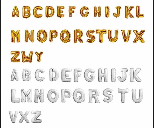 Imagem 1 de 1 de 8 Un Bexigas Gigante Letras Ou Números ( 100 Cm ) 1 Metro