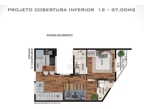 Cobertura Com 1 Dormitório À Venda, 52 M² Por R$ 339.000,00 - Campestre - Santo André/sp - Co5235