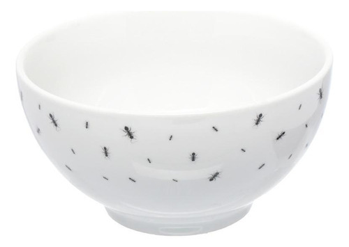 Bowl De Porcelana Formiguinha 440ml Cor Branco
