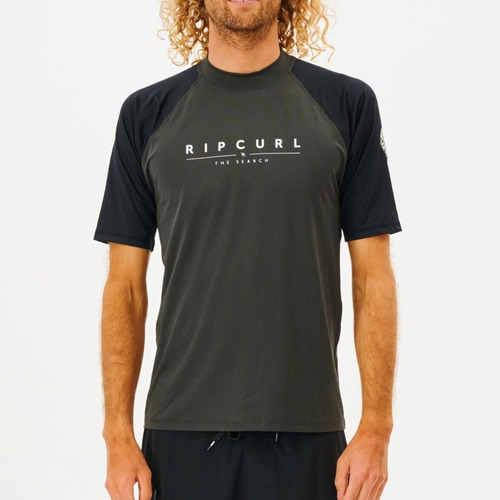 Camisa De Lycra Manga Curta Rip Curl Shockwaves