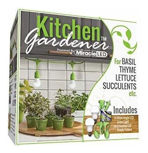 Focos Para Plantas - Miracle Led Kitchen Gardener 2-sock