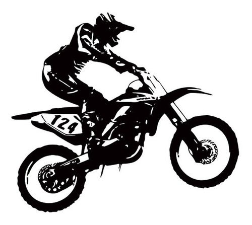 Pegatinas De Pared Para Moto Y Motocross M, 53 Cm X 60 Cm, M
