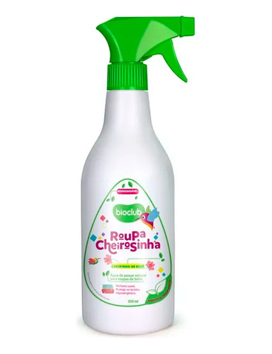 Água De Passar Roupa Cheirosinha Para Bebe 500ml Bioclub