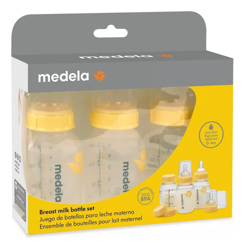 3 Mamilas Medela 5oz De 0 A 4 Meses