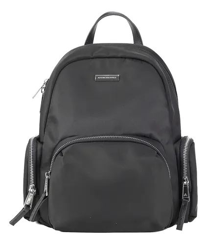 Mochila Impermeable Mujer Aoking V2308020-1 Color Negro Diseño de la tela Lisa