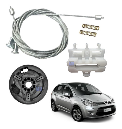 Kit Cabo Macna Do Vidro L/d Citroen C3 2013 14 15 16 17..