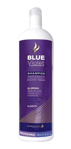 Imagen 1 de 2 de Shampoo Blue Violet Matizador 900ml