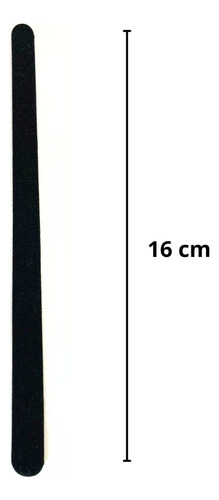 Lixa De Unha Preta Profissional 16cm Soft Clean C/ 100 Unid