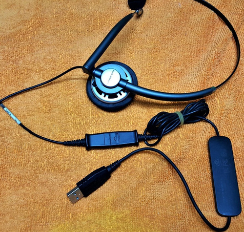 Mono Diadema Plantronics Encorepro Hw710 Profesional Usb (Usado)