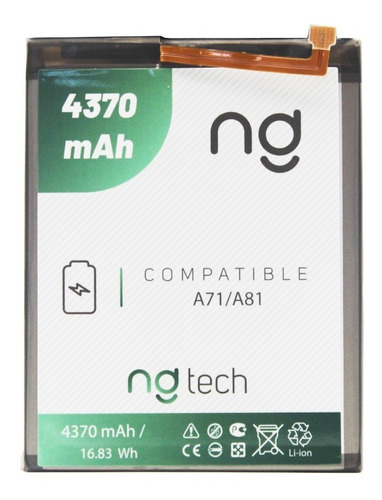 Bateria Para Samsung A71 A715 A81 Note 10 Lite Ngtech N770