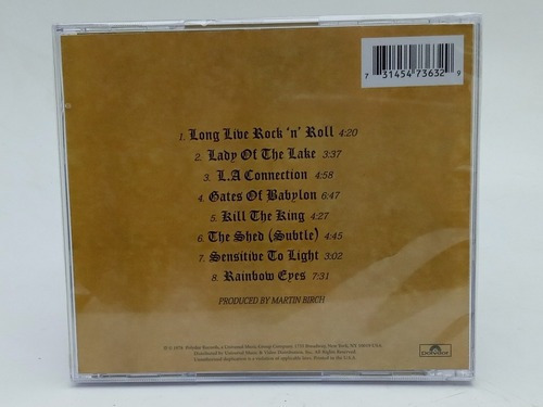 Imagem 2 de 3 de Cd Rainbow Long Live Rock 'n' Roll - Original Lacrado