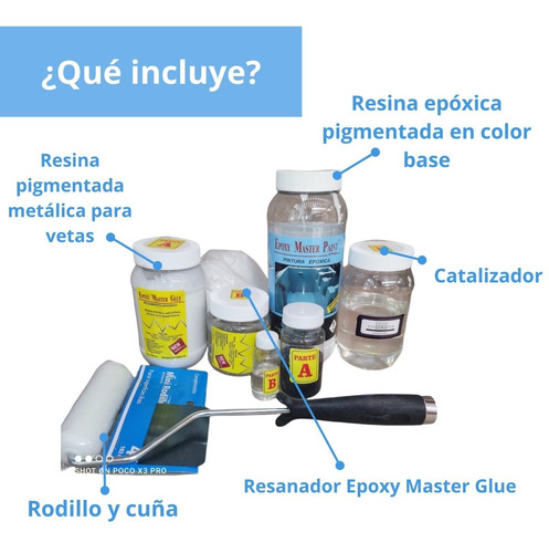 Imagen 4 de 10 de Porcelanato Líquido Marmoleado Kit Para 3 M2 Acabado White L
