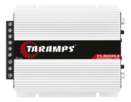Amplificador Para Coche Taramp's Blanco 800 W Ts, 4 Canales