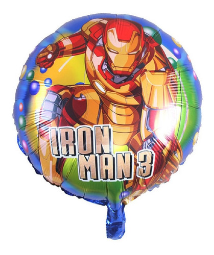 Globos Metalico Decorativo 18puLG Fiesta Ironman Iron Man