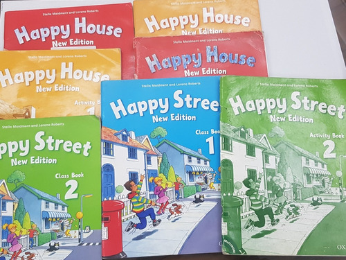 Lote De 7 Libros De Texto En Ingles Happy House Happy Street