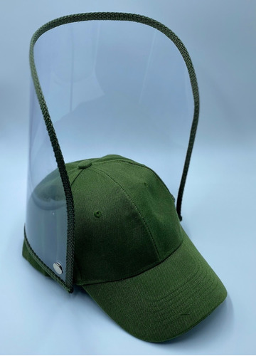 Gorra Con Careta De Protección Transparente