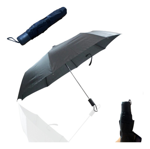 Guarda-chuva Preto Premium:resistência E Estrutura 8 Varetas