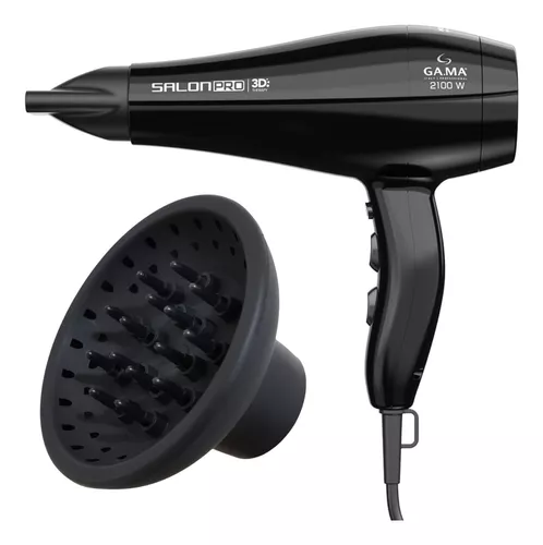 Secador Com Difusor Cachos Gama 2100w Salon Pro Ceramic Ion