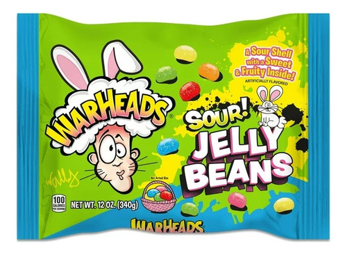 Warheads Jelly Beans Sour Caramelos Agridulces Americanos