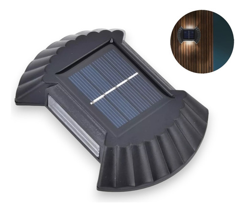Pack X4 Lampara Foco Solar Exterior Aplique Lamparas Solares