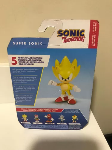 Boneco Articulado Super Sonic The Hedgehog - 7 cm - Jakks