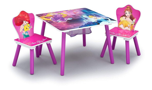  Juego De Mesa Y Sillas Para Niños De Madera 