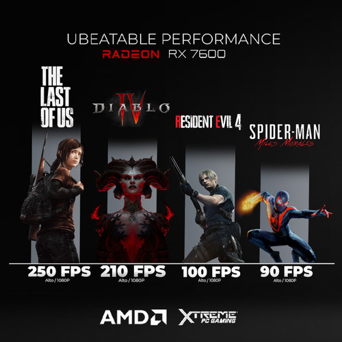 Xtreme Pc Gaming Amd Radeon Rx 7600 Ryzen 7 5700g 32gb Ssd 1tb Sistema Liquido Wifi Mandalorian Green