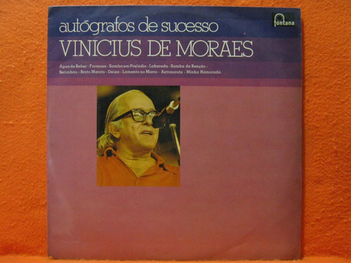 Vinicius De Moraes Autografos De Sucesso - Lp Disco De Vinil