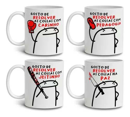 Caneca Xícara Flork Meme Frases Engraçadas/promoção