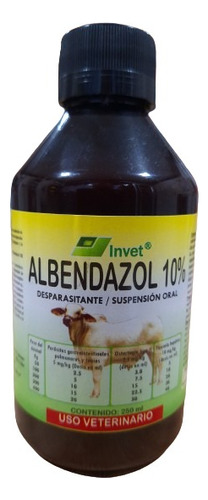 Albendazol Desparasitante 250ml.