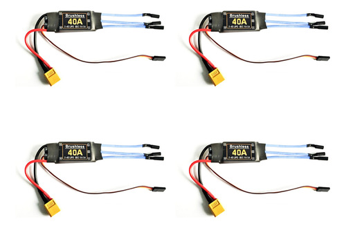 Enchufe Esc Xt60 Sin Escobillas, 4 X 40 A, Componentes Durad