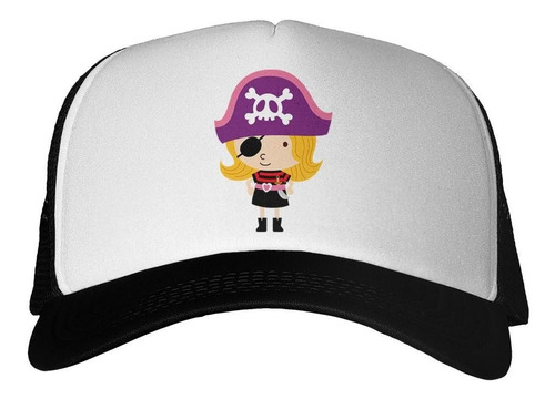 Gorra Girl Pirate Pirata Niña Dibujo Caricatura