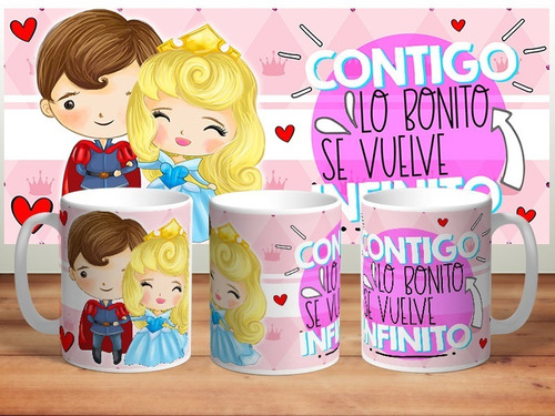 Imagen 4 de 10 de Plantillas Para Estampar Sublimar Tazas Dia De Enamorados