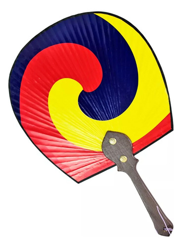 Abanico Buchae Tricolor Tradicional Coreano Souvenir A20