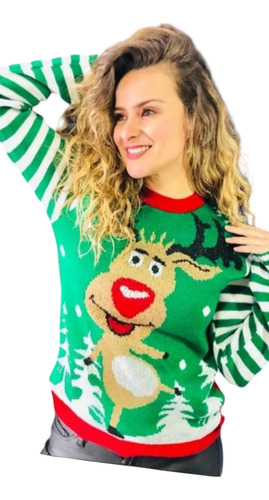 Sueter Navideño Ugly Santaclaus Grinch Reno, Árbol Baby Yoda