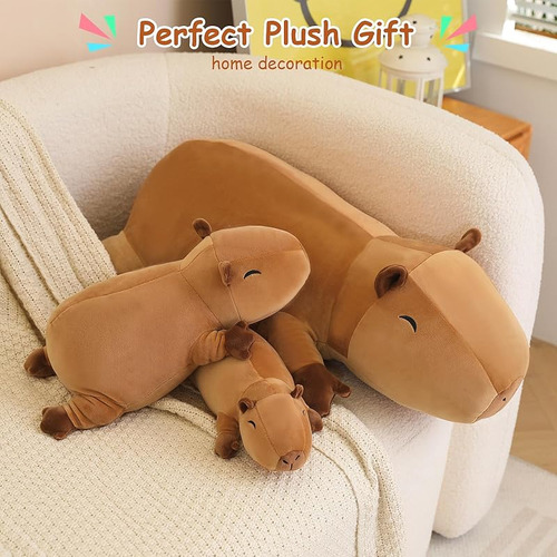 Almohada De Capibara De Felpa Pesada Para Adultos Y Niños