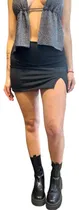 Comprar Pollera Corta Mini Lycra Elastizada C\u002F Tajo Tiro Bajo Talles
