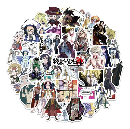 50 Stickers Anime Shuumatsu No Valkyrie / Record Of Ragnarok