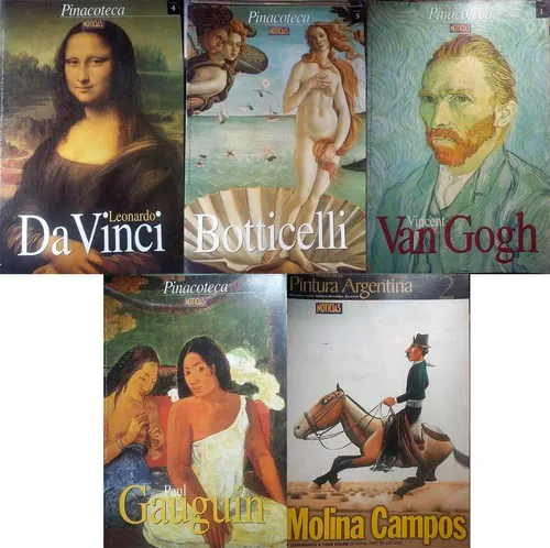 Lote X 5 Pinacoteca Noticias Van Gogh Da Vinci Molina Campos (Usado)