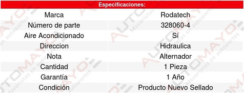 Banda Accesorios Cirrus 2.5l V6 95 Al 00 Rodatech 5641593