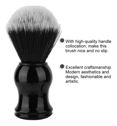 Escova De Barba Portátil Para Homens, Cabelos Macios, Alça D