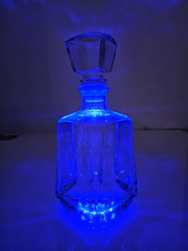 Botella Delujo 750 Ml Vidrio Luz Led Pack 6